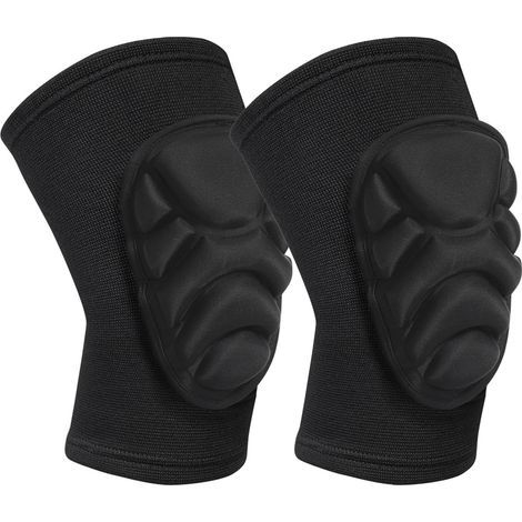 Genouillères noires taille L, couvre-genoux élastiques et légers pour le sport, le fitness, le jardinage et les travaux de revêtement de sol, pour hommes et femmes (moins de 90 kg) (1/5)