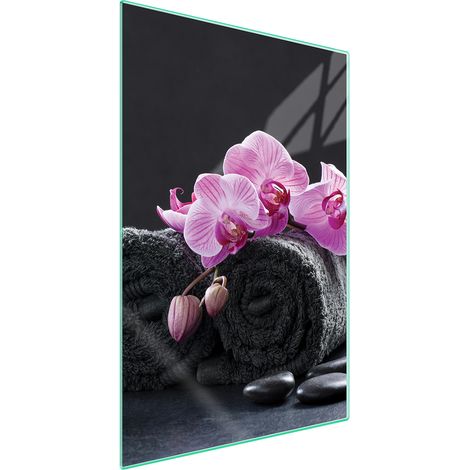 TAGLIERE IN VETRO 35x52 Fiore (1/5)