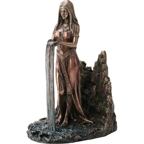 Signes Grimalt Figura Diosa Figuras  Danu-Diosa Celta Madre Tierra Bronce Dorado 16x12x23cm 34485