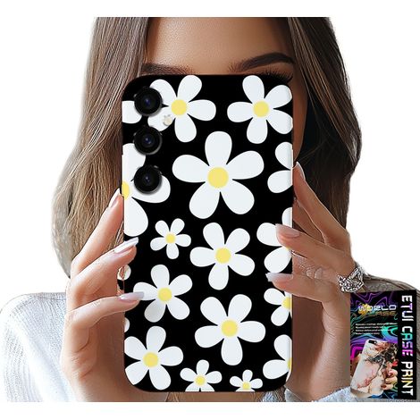 Custodia per Samsung Galaxy S24 - margherita, fiori, retro (1/5)