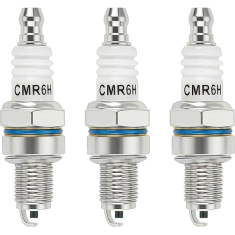 Set di 3 candele CMR6H per Stihl MS170 MS171 MS181 MS211 FS90 MS231 MS241 FS100 FS110 BG56 NGK 3365 CMR6H per tosaerba, soffiatori, decespugliatori e motoseghe. (1/5)