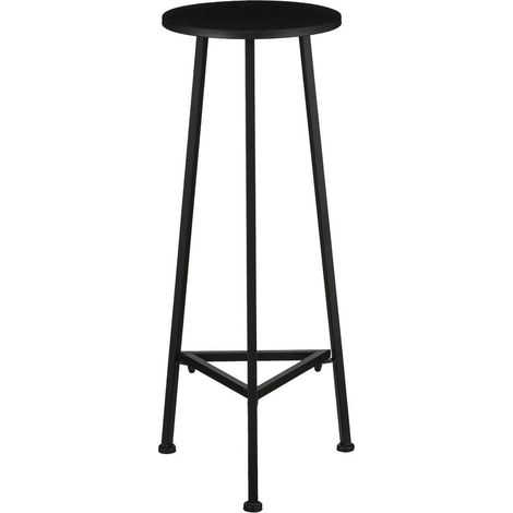 Table Porte-Plante Ronde Noire Sellette pour Plantes et Décoration H80 x Ø30 cm - PANGIVO (1/5)