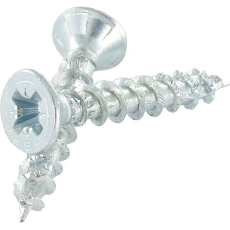 Vis Spax Tête fraisée Pozi N°2 3.5X17 Diamètre de tête: 7 Filetage total WIROX-1000 pièces