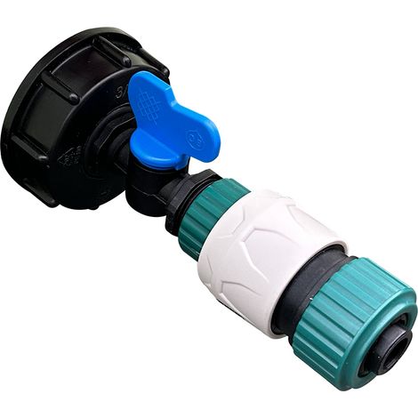 Raccord S60x6 PP / Vanne / Raccord auto extra-flow D19
