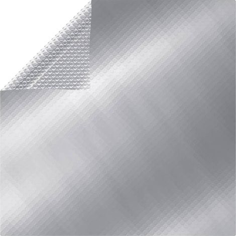 Rechteckige Poolabdeckung 1000x600 cm PE Silbern