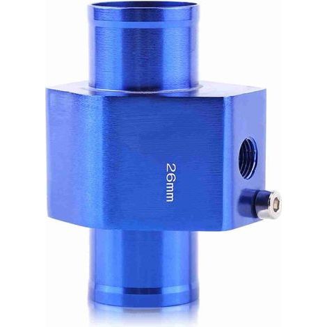 26mm Blue Metal Car Water Temperature Gasket Hose Temperature Sensor Universal Adapter (1/5)