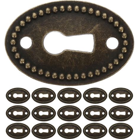Plaques d'insertion ovales VALICLUD pour serrures, lot de 16 (1/5)