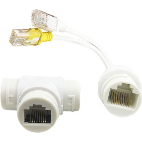 Combinador y MUX PoE para conectar dos cámaras al conmutador a través de un único cable Ethernet