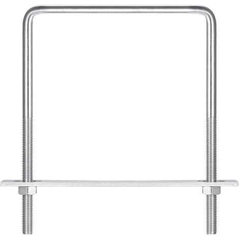 Carré U-Boulons, 2 Ensembles 152mm(5.98") Interne Largeur 200mm Longueur M10 304 Inox Acier U Pince Boulon avec Écrous et Plates, pour Remorque Bateau (1/5)