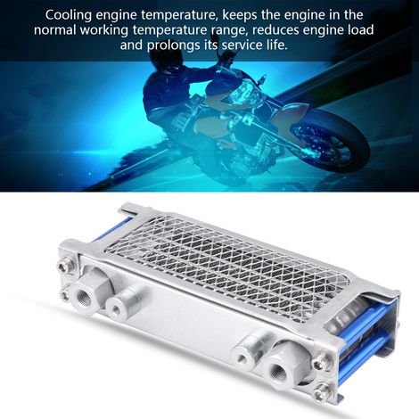 Universeller Motorölkühler für 50-200 cm³ Motocross- und Roadster-Motorräder, Aluminium-Ölkühler, Kühlkit für Offroad-Motorräder (1/5)