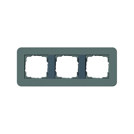 Gira Marco embellecedor 3f Gira E3 Gris oscuro/Antracita [0213423], 0213 423