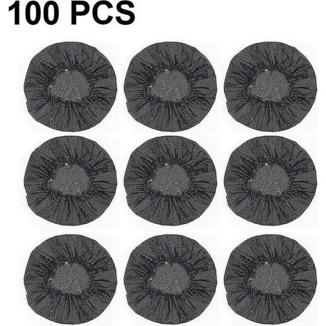 100 pièces housse de casque extensible housses de casque jetables housses de casque non tissées coussinets d'oreille hygiéniques coussins pour casque de jeu de style casque antibruit/ (1/5)