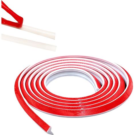 6M Coving for Ceilings Self Adhesive Flexible Moulding Trim, Ceiling Coving & Floor Edging, Flexible Skirting Board Covers Trim for Laminate Flooring, Wall Ceiling, Cabinet Countertop (White,12  9MM)