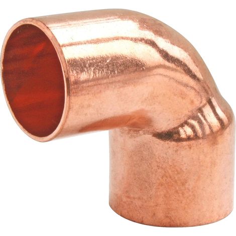 2 Coude à souder 90° Mâle-Femelle Cuivre Ø18 mm Raccordement Plomberie Eau Chaude Froide (1/2)