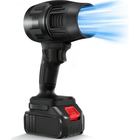 Souffleur Feuille Batterie Sans Fil, 35000 Tr/Min Portable Turbo Souffleur Avec Batteries 1300mah, Souffleurs Jardin Compact Electrique Pour Bulles De Feuilles, Neige, Poussière, Voitures (1/5)
