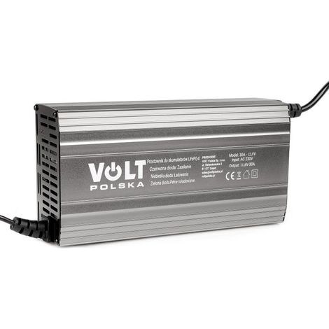 VOLT POLSKA LiFePO4 30A Cargador de baterías 12,8V negro