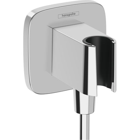 Hansgrohe Fixfit - Wandanschlussbogen mit Brausehalter, verchromt 26887000 (1/4)