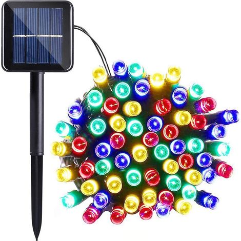 20M 200LED Guirlandes Lumineuses Solaires 8 Modes Étanche Blanc Lumière Guirlande Lumineuse Extérieur Décoration pour Jardin Terrasse Balcon Fenêtre Clôture Arbre Noël Mariage Fairy Lights