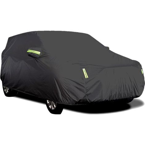 Funda para coche, protección solar, aislamiento térmico, protección UV, a prueba de polvo, impermeable y resistente a los arañazos, 4,4 x 1,8 x 1,6 m -Crezuo