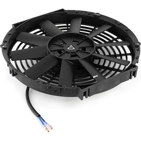 Ventilateur de radiateur de 30 cm (12 pouces) à pousser/tirer pour compartiment moteur, avec kit de montage, pièces détachées pour voitures modifiées (1/5)