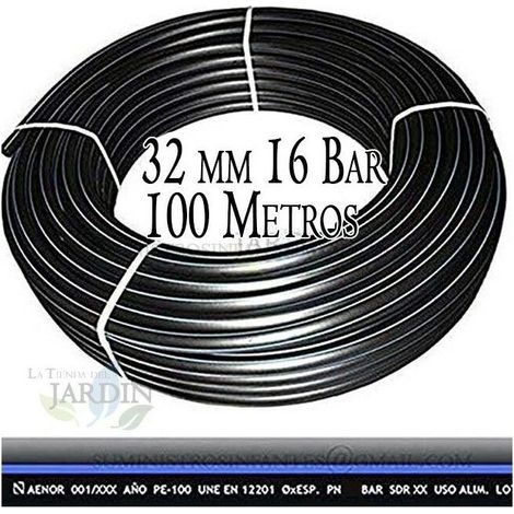 Tuyau polyéthylène alimentaire 32mm 100m – Pression 16 bars – Résistant aux UV – Conduit d'eau potable et irrigation - PE100 (1/5)