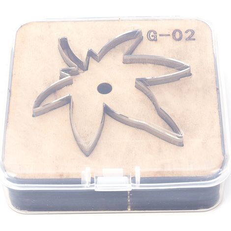 Moule de découpe en cuir, poinçon à main DIY, outil de coupe en acier, modèle de gabarit G-02 (1/5)