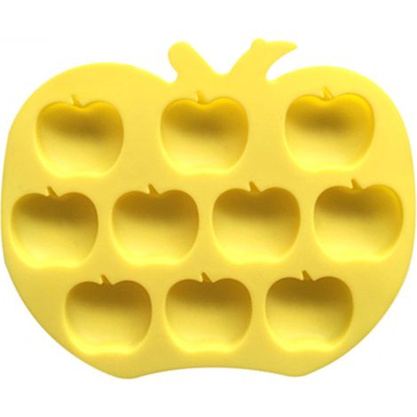 Sollbry Moules en silicone pomme - Moule pomme pour chocolat, Cupcake topper, Jello, Bonbons, Gummy, Ice Cube, Cookie, Muffin, Mini Savon (1/4)