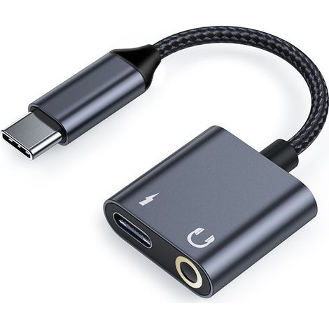 Adaptateur USB-C vers prise casque 3,5 mm (2 unités) avec puce DAC i-Fi