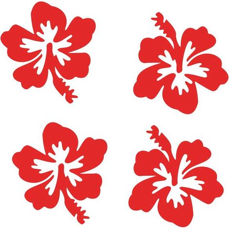 Adesivo Rifrangente Fiore (Rosso) (1/5)
