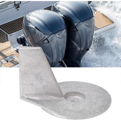 Anode de Trim Tab pour Moteur Hors-Bord en Alliage d'Aluminium, Compatible Mariner 25-50 HP 2 et 4 Temps
