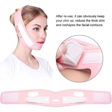 Masque pour Levage du Visage Amincissant le Visage Elastique Raffermissant de Levage de Ceinture (1/4)
