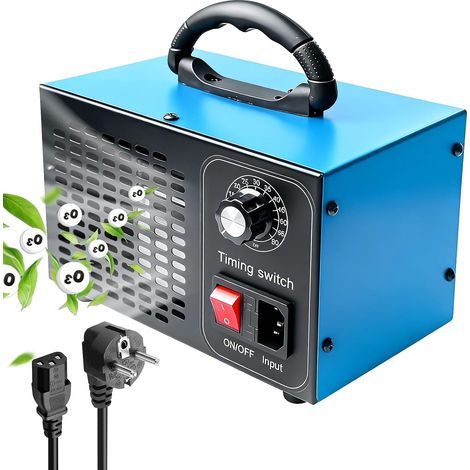 Générateur d'ozone - Puissant purificateur d'air à l'ozone pour éliminer les odeurs - Pour appartement, garage, voiture, hôtel, cuisine, animaux de compagnie - Fumée (1/5)