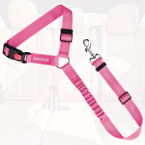 Ceintures de sécurité pour chien de compagnie, chat, appuie-tête de voiture, câbles de sécurité réglables, harnais de ceinture de sécurité pour véhicule (1/5)