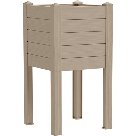 TeraPlast Fioriera Trama 014 Almond Resina H 80 cm