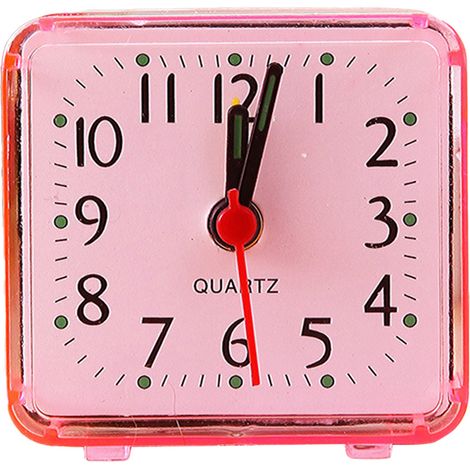 Réveil Électronique - Silencieux Sans Tic-Tac - Fonction Snooze et Éclairage - Pour Table de Chevet Bureau Voyage - 1 Pièce (1/5)