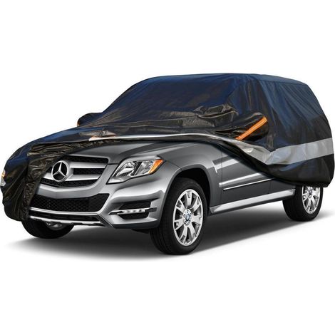 Autoabdeckung 10 Schichten Wasserdicht Atmungsaktiv für Mercedes-Benz GLK-Class (2008-2015) Schwarz (1/5)
