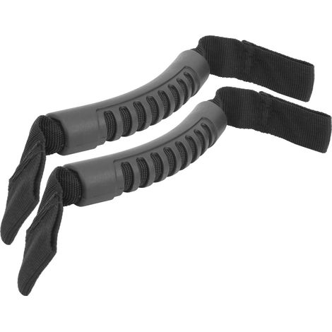Lot de 2 poignées de maintien extérieures pour appuie-tête de voiture, accessoire de sécurité pour siège passager arrière (1/5)