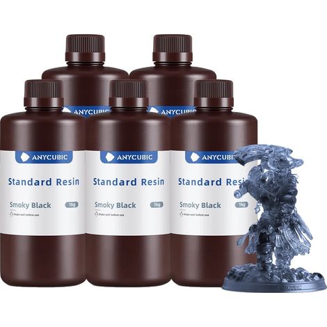 3D-Druckharz, mittlere Viskosität, schnelles Aushärten, 5KG-Rauchsäure Schwarz (1/2)
