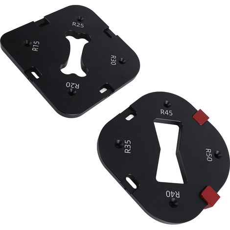 Gabarits de rayon d'angle arrondi bois aluminium R15 à R50 gabarit de ponçage rapide pour cadres chaises tables (1/5)