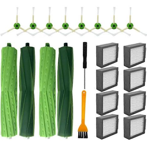Filtre pour aspirateur brosse pour aspirateur Filtre de brosse pour aspirateur filtre de IRobot Roomba I1 – I3 I4 – I5 I6 – I7 I8 – E5 E6 – E7 Main Side Brosse HEPA Filtre Aspirateur pièce détachée (1/5)