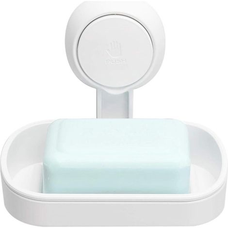 (Lot de 2) Porte-savon mural à ventouse - Distributeur de savon pour douche - Détachable (1/5)