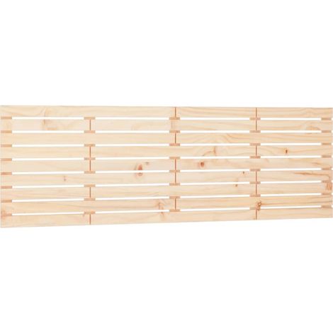 Testiera per dormire accessorio per camera da letto mobile da parete stile pallet 206 x 3 x 63 cm in legno di pino massiccio TDL0202753