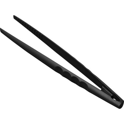 Kelomat pinzas de cocina plástico negro 31cm para voltear suavemente los alimentos (1/2)