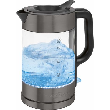 Bouilloire électrique 1,7L en verre Noir 2200W Proficook PC-WKS1322G-Noir