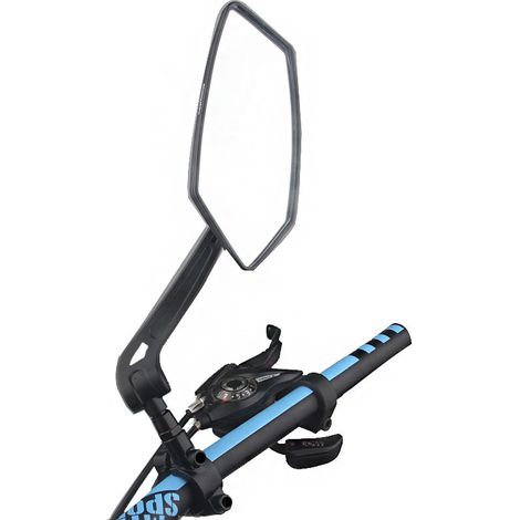 Rétroviseur gauche pour vélo, rétroviseur grand angle HD pour scooter électrique, rétroviseur anti-explosion réglable à 360° pour vélo, actionné à la main (1/4)