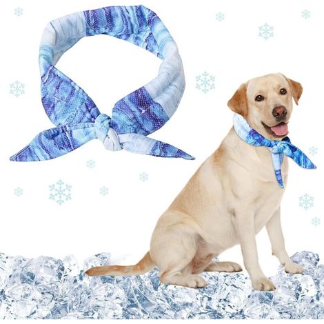Kühlendes Halsband für Hunde, Kühlendes Halstuch für Hunde, Kühlender Haustierschal, Atmungsaktives, sofort kühlendes Halstuch für kleine Hunde