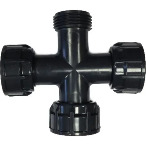 Kreuzverteiler 1 Zoll, PVC Verteiler, Rohrverbinder Kreuz (1/5)