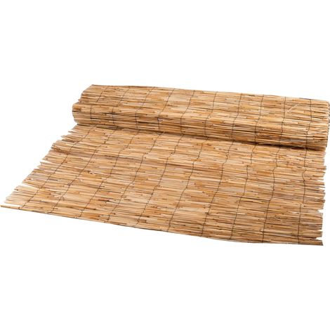 Werka Pro – Canisse en roseau naturel 1,8 x 5 m – Conception avec fils plastifiés – Occultation légère pour espaces extérieurs – Installation facile