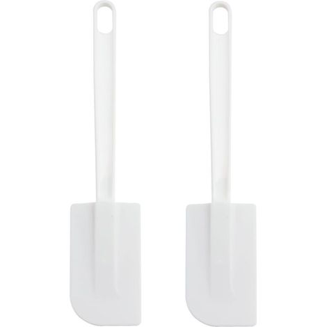 2PCS Pâtisserie Professionnel Spatule Cuisine en Caoutchouc, Cuisine Spatule Silicone Résistantes à,Chaleur, Grattoir Flexible et Antiadhésif, pour Mélanger Remuant Raclant