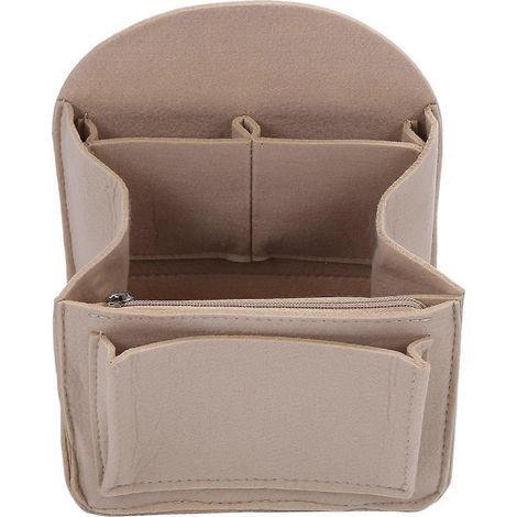 Organisateur de sac à dos en feutre, pochette de rangement universelle pour homme et femme, sac à bandoulière, sac fourre-tout, organisateur de sac à main (kaki foncé) (1/5)